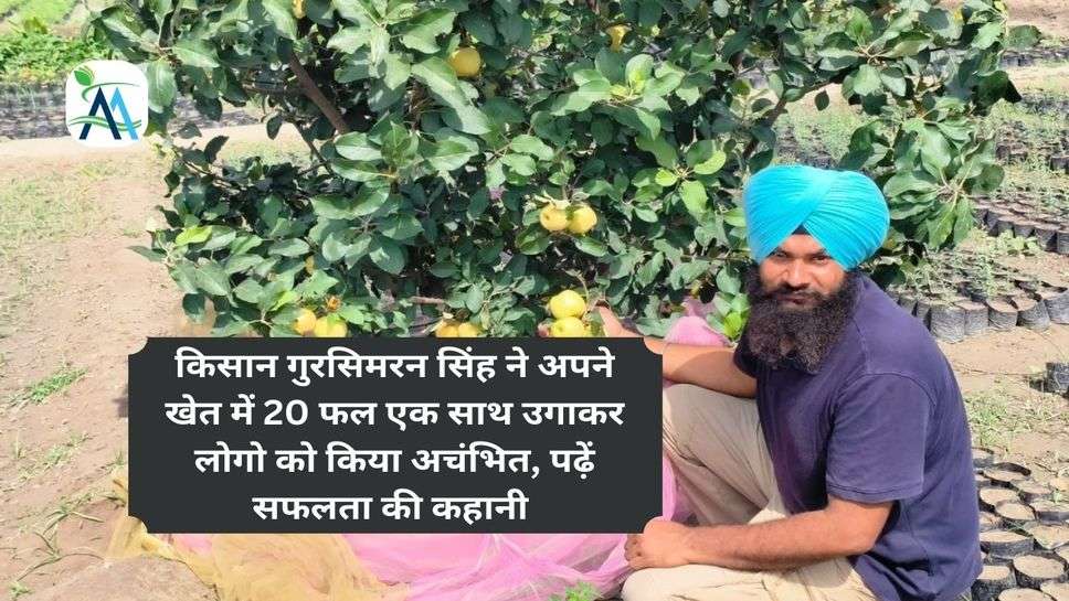 किसान गुरसिमरन सिंह ने अपने खेत में 20 फल एक साथ उगाकर लोगो को किया अचंभित, पढ़ें सफलता की कहानी