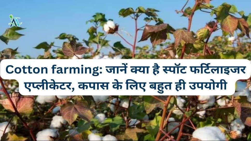Cotton farming: जानें क्या है स्पॉट फर्टिलाइजर एप्लीकेटर, कपास के लिए बहुत ही उपयोगी